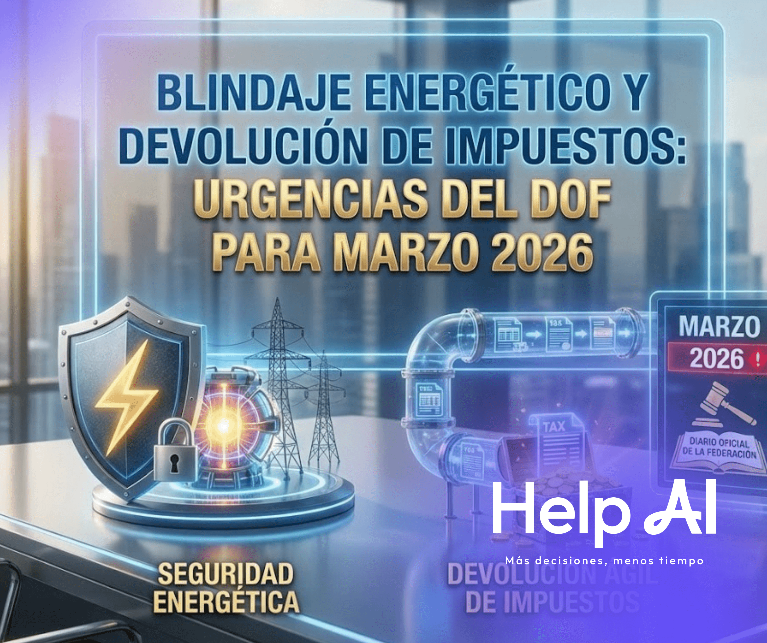 Blindaje energético devolución agua DOF 2026