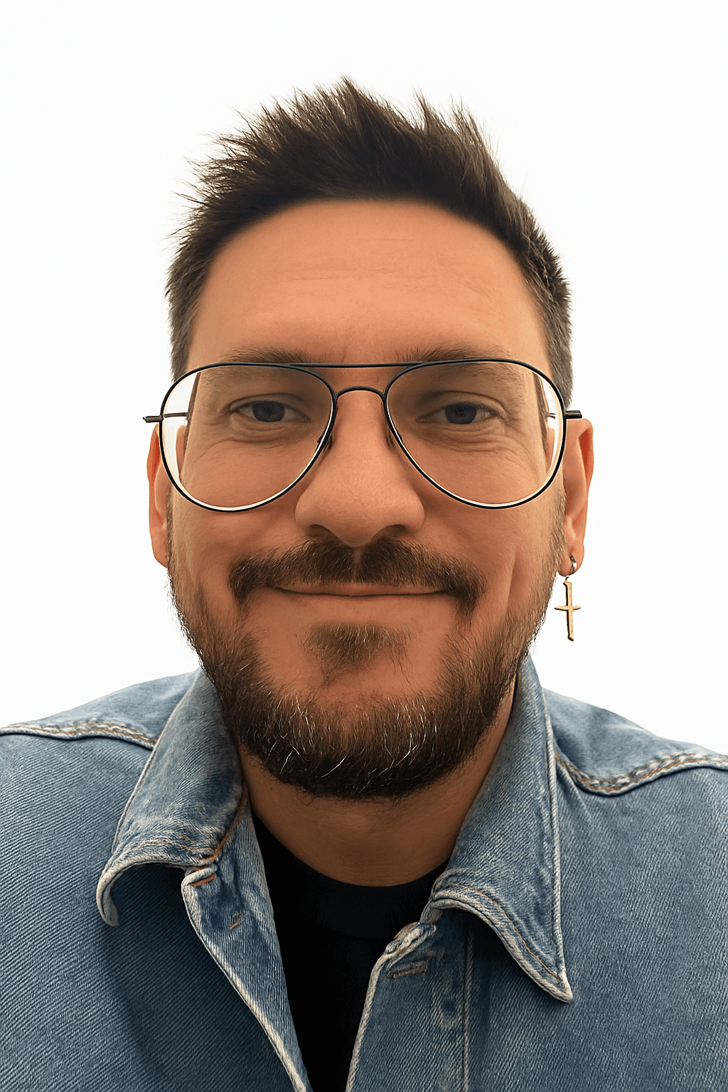 Portrait of portfolio creator – front view