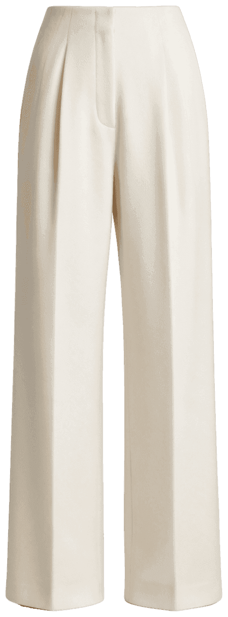 Wide wool trousers