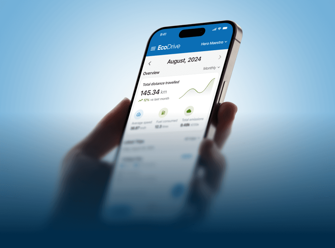 This project focuses on designing EcoDrive, a vehicle management app that helps users track vehicle health, monitor driver behavior, and improve overall fleet efficiency.