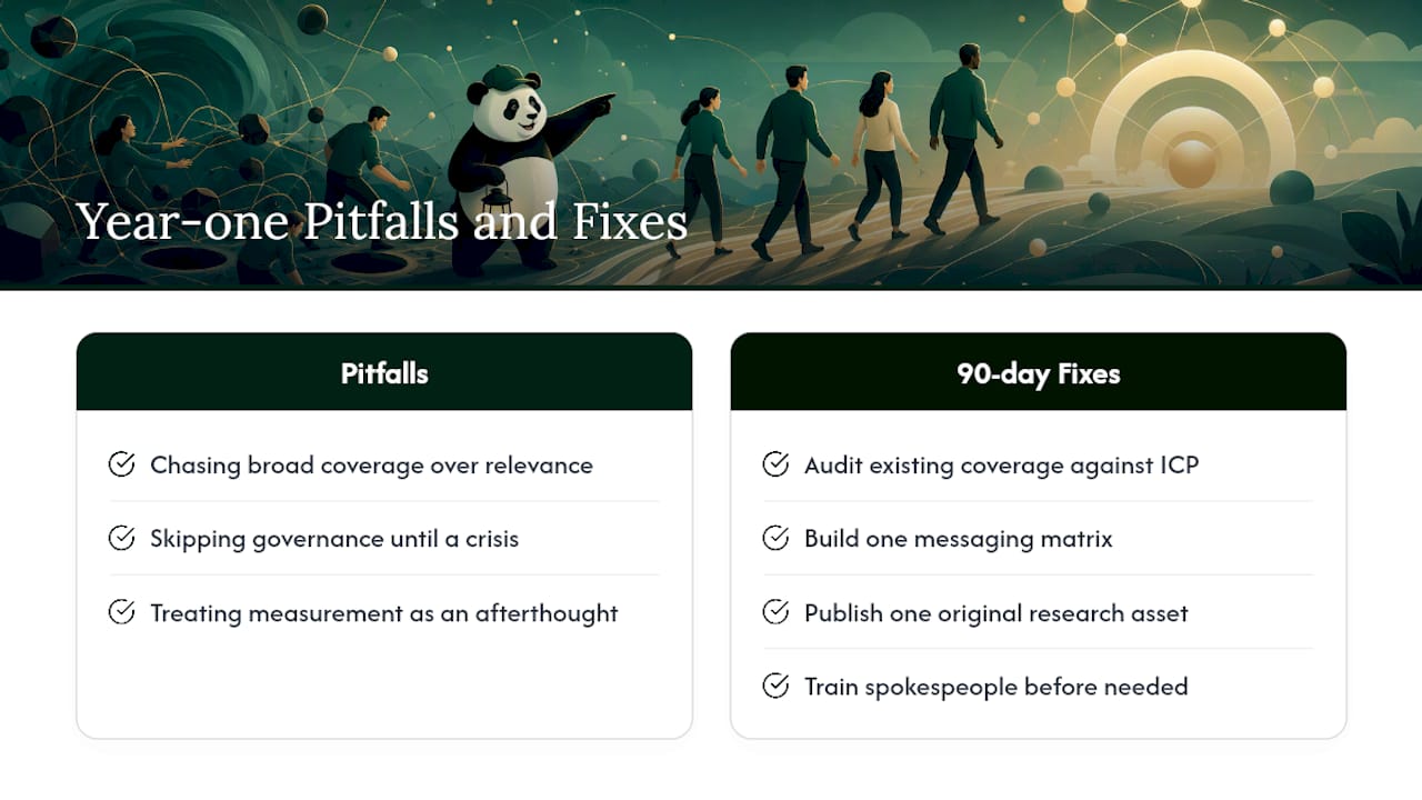 What Trips Up Most B2B PR Programs in the First Year? — overview diagram