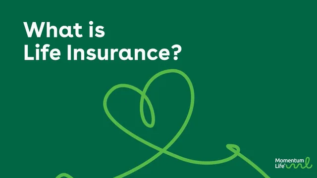 A title card in green line art: “What is life insurance?”