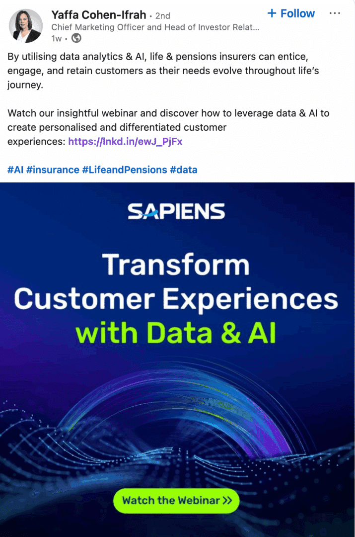 Marketing Spotlight: Sapiens social media marketing