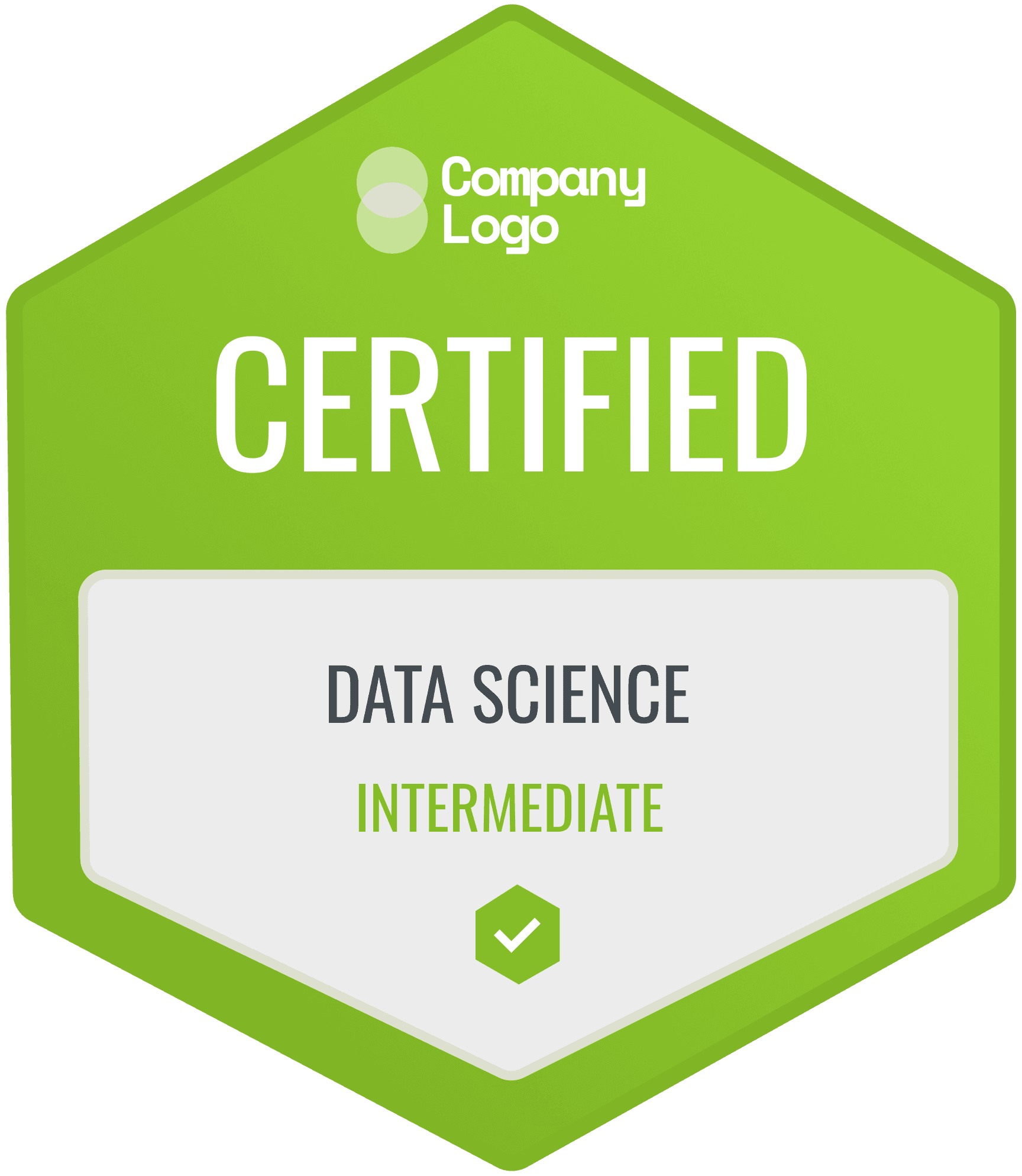 Wauld - Professional and structured green completion badge template