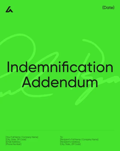 Indemnification Addendum