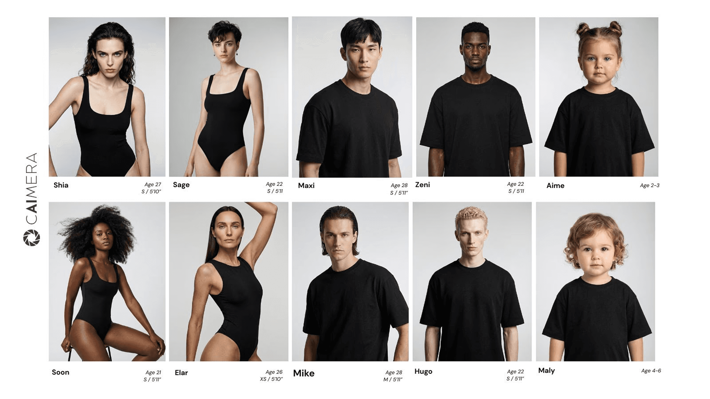 ai model photography, ai model casting