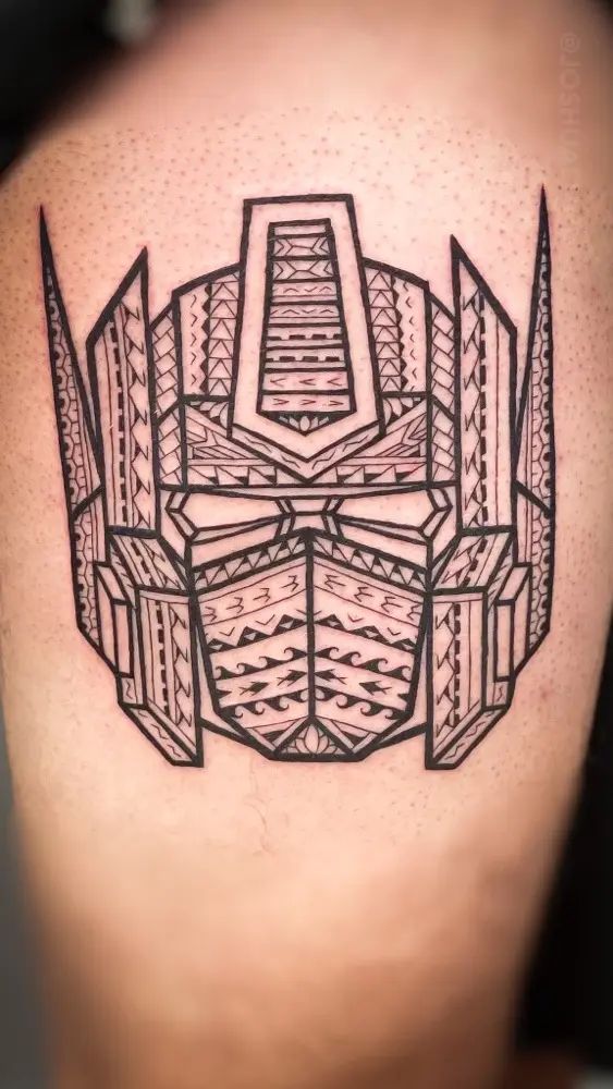 polynesian transformers tattoo