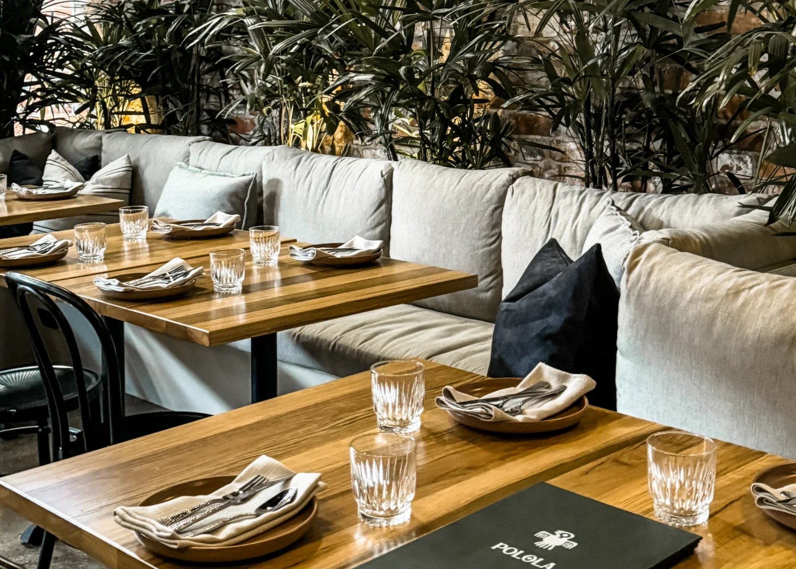 Polola Tables with Branded Menu
