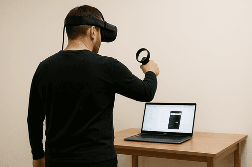 Portrait of a small brown dog on yellow background