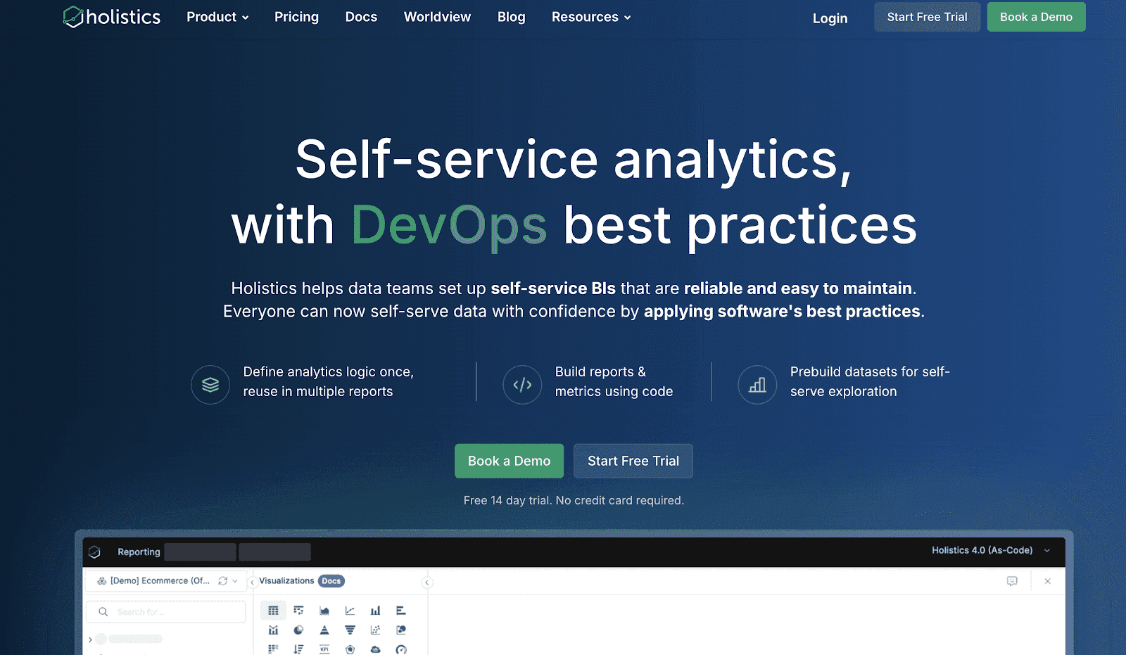 Holistic BI Embedded Analytics