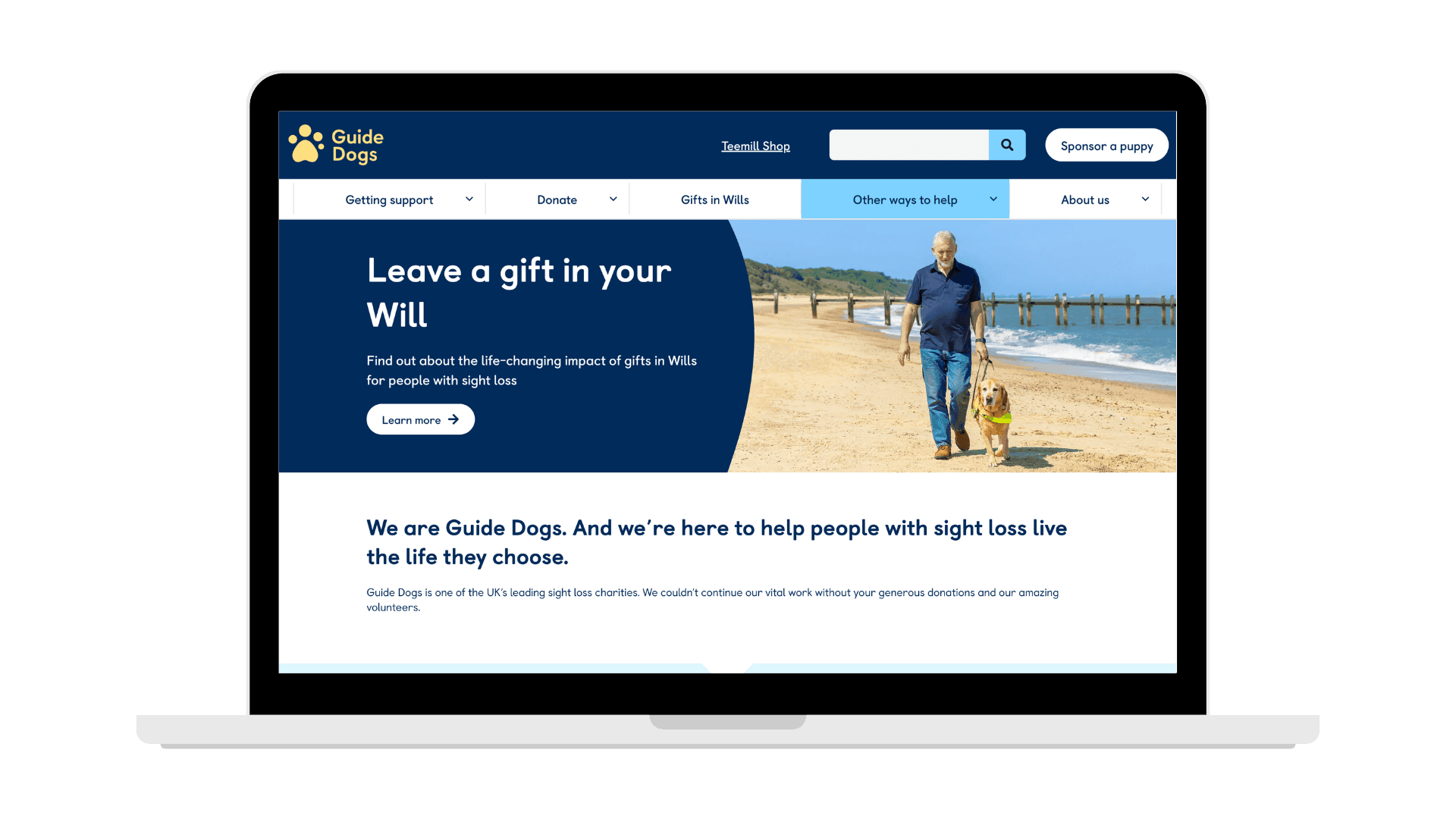 Guide Dog New Website