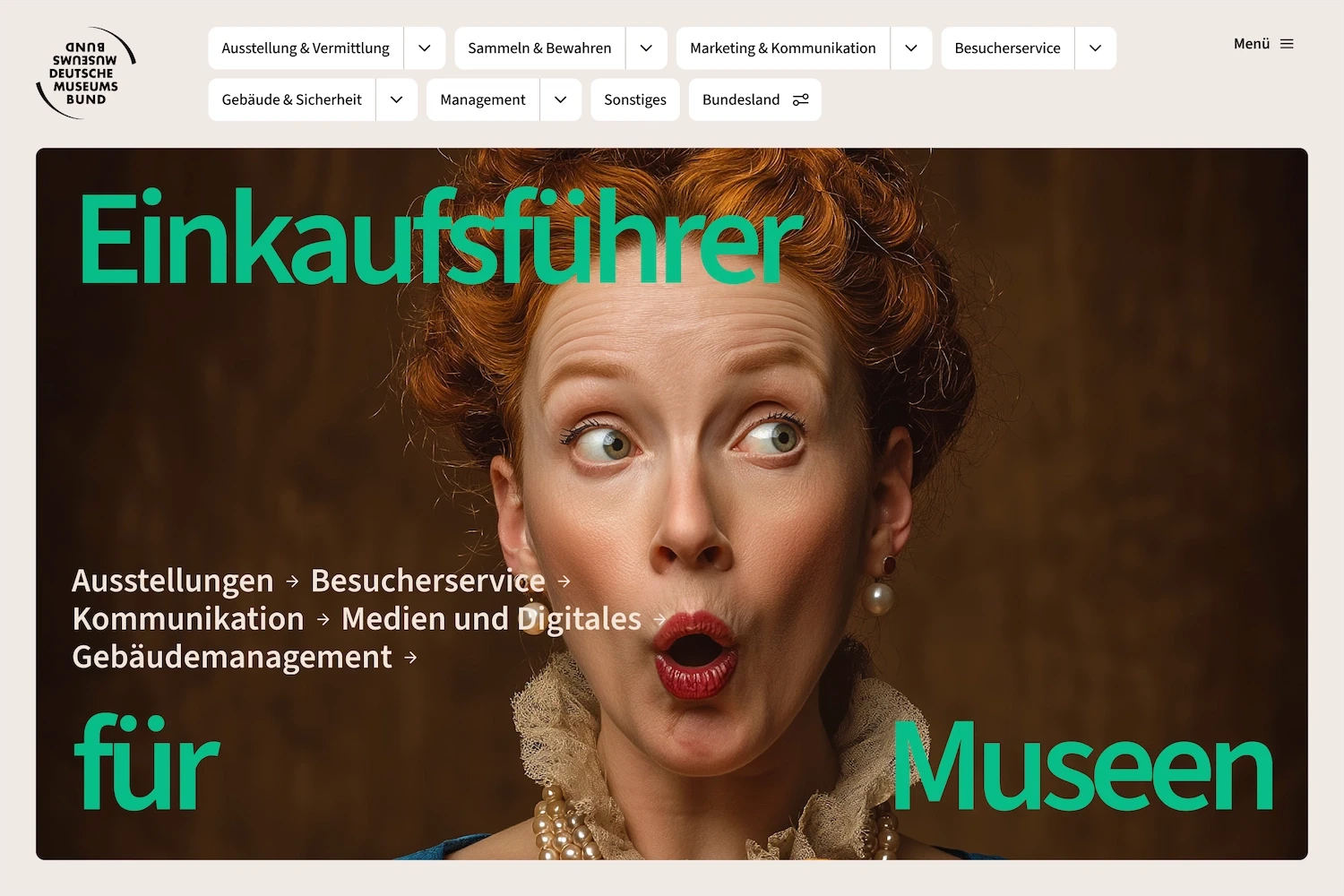 Homepage Website-Projekt Deutscher Museumsbund