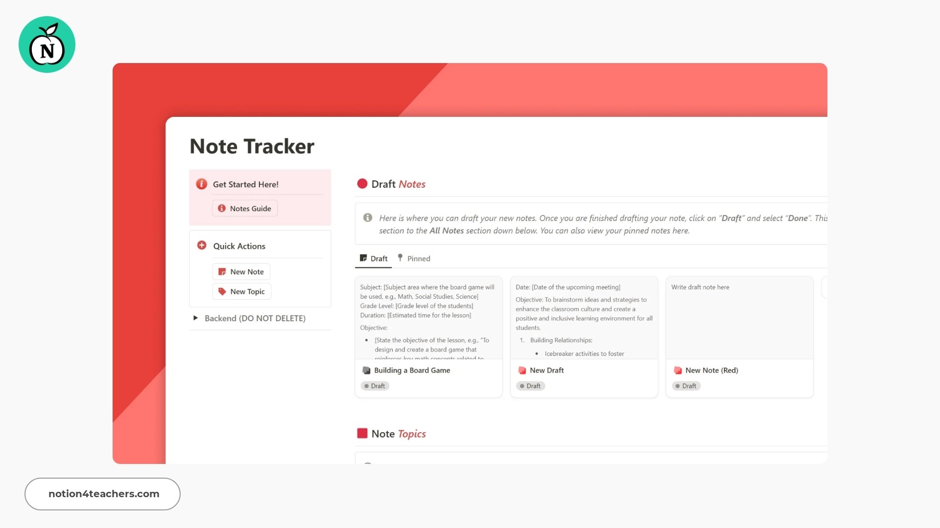 Notion Note Tracker