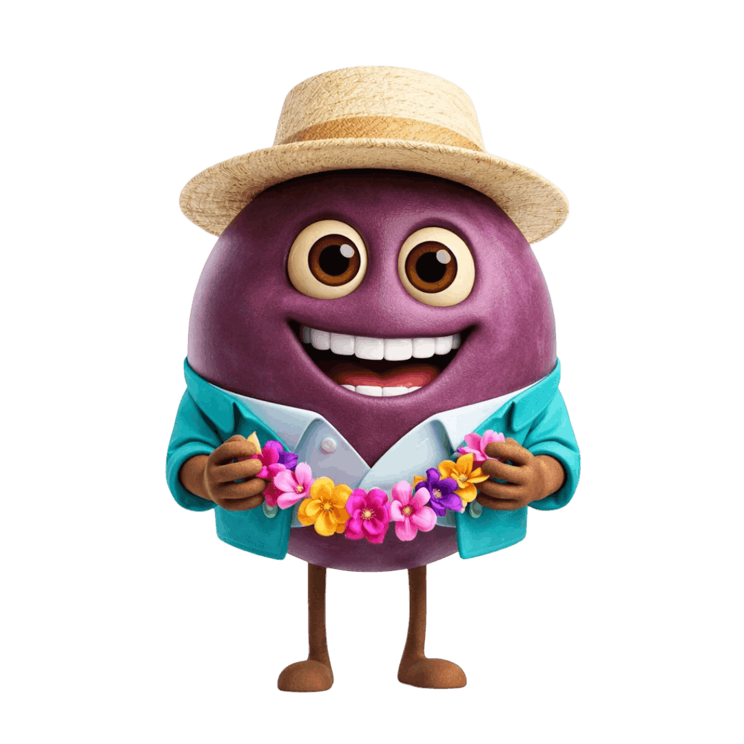 Isabel grape berry illustration for wine education.