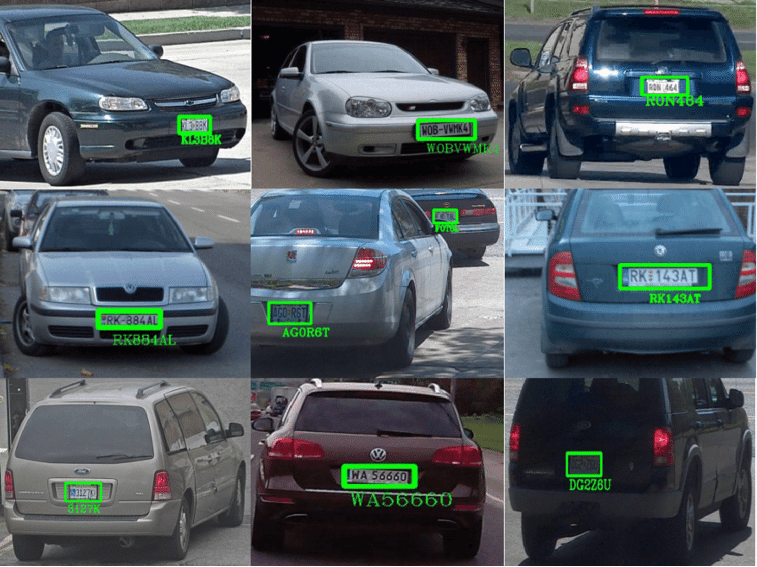 ナンバープレート検知