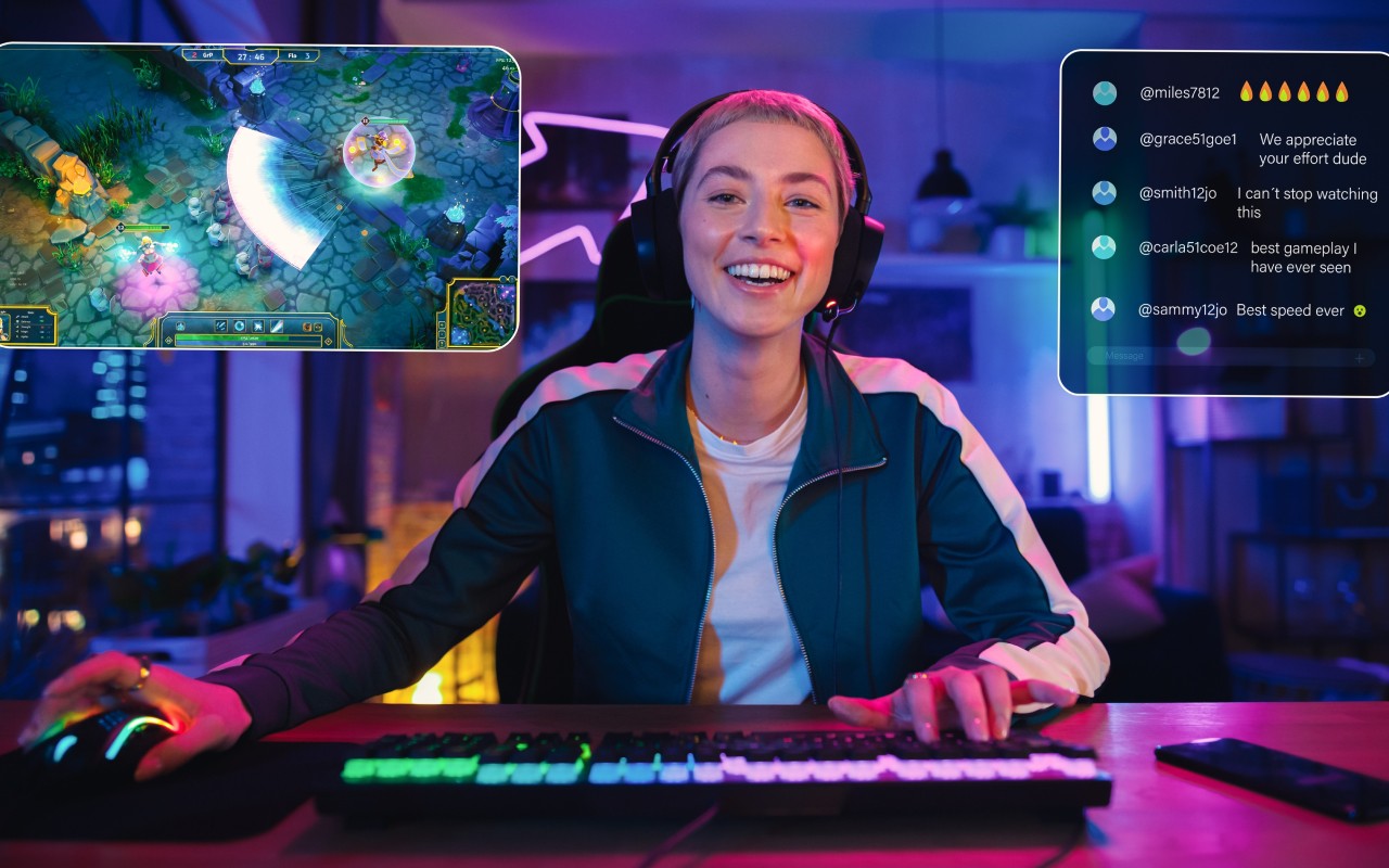 A group of students editing a video assignment collaboratively.