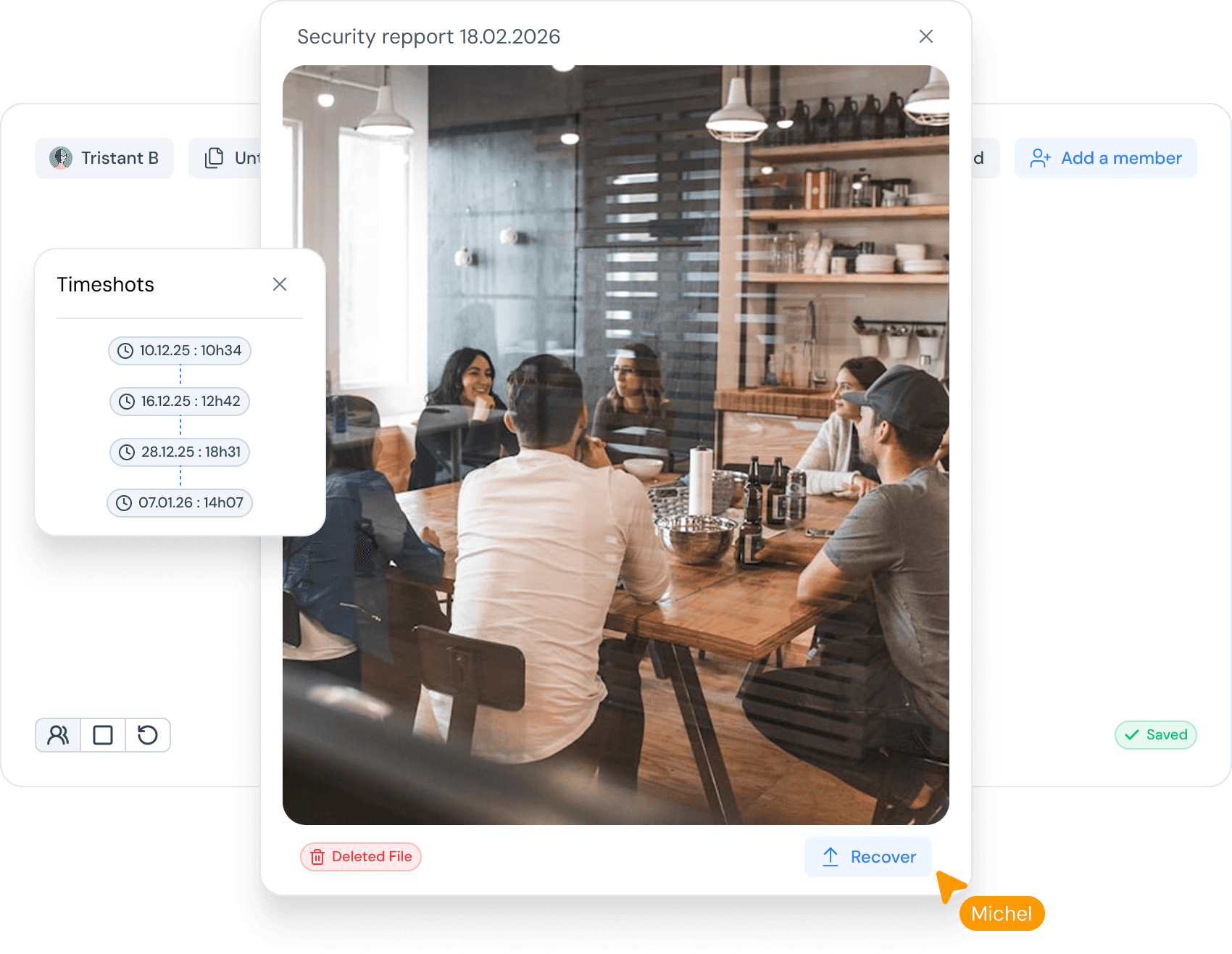 Image with recurent backups