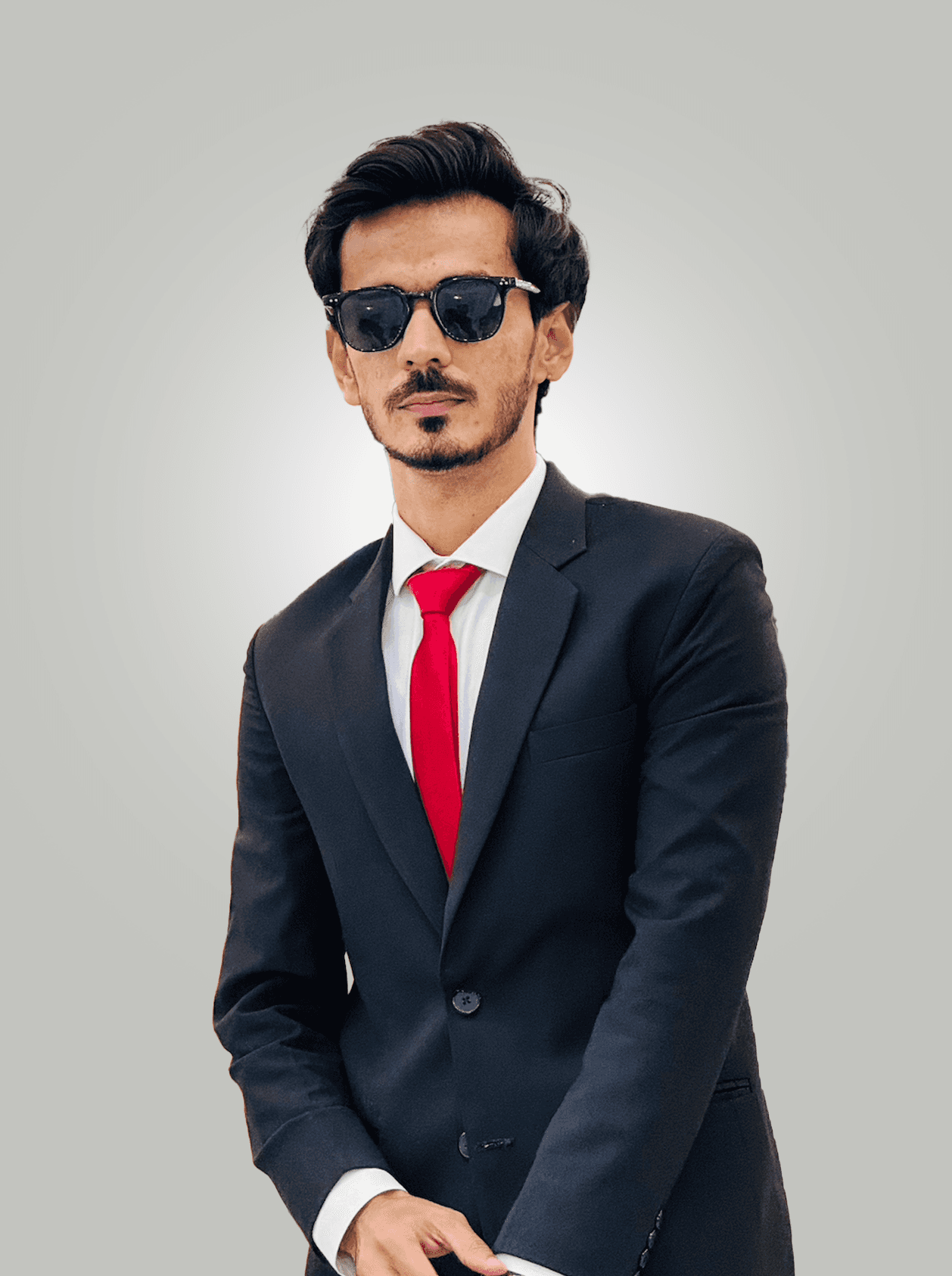 Portrait of portfolio creator – front view