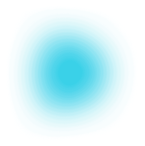 A vibrant blue circular light glows against a dark background, creating a striking contrast that emphasizes its radiance.