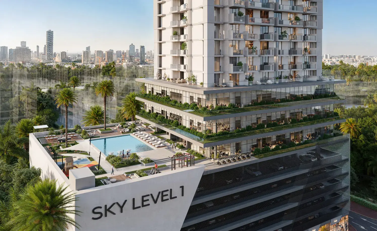 sky level 1 by object 1 developments building details