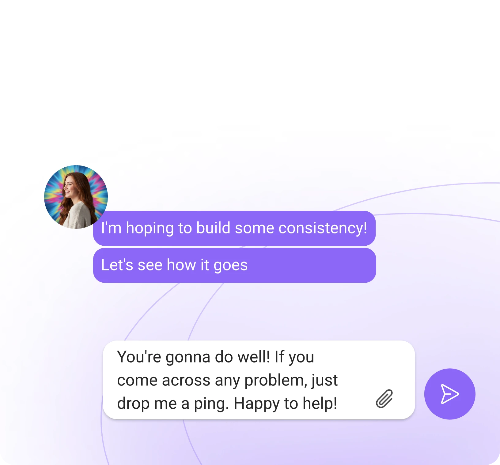 Community discussion thread with member messages showing ongoing conversations that stay searchable and easy to follow over time in a branded community platform.