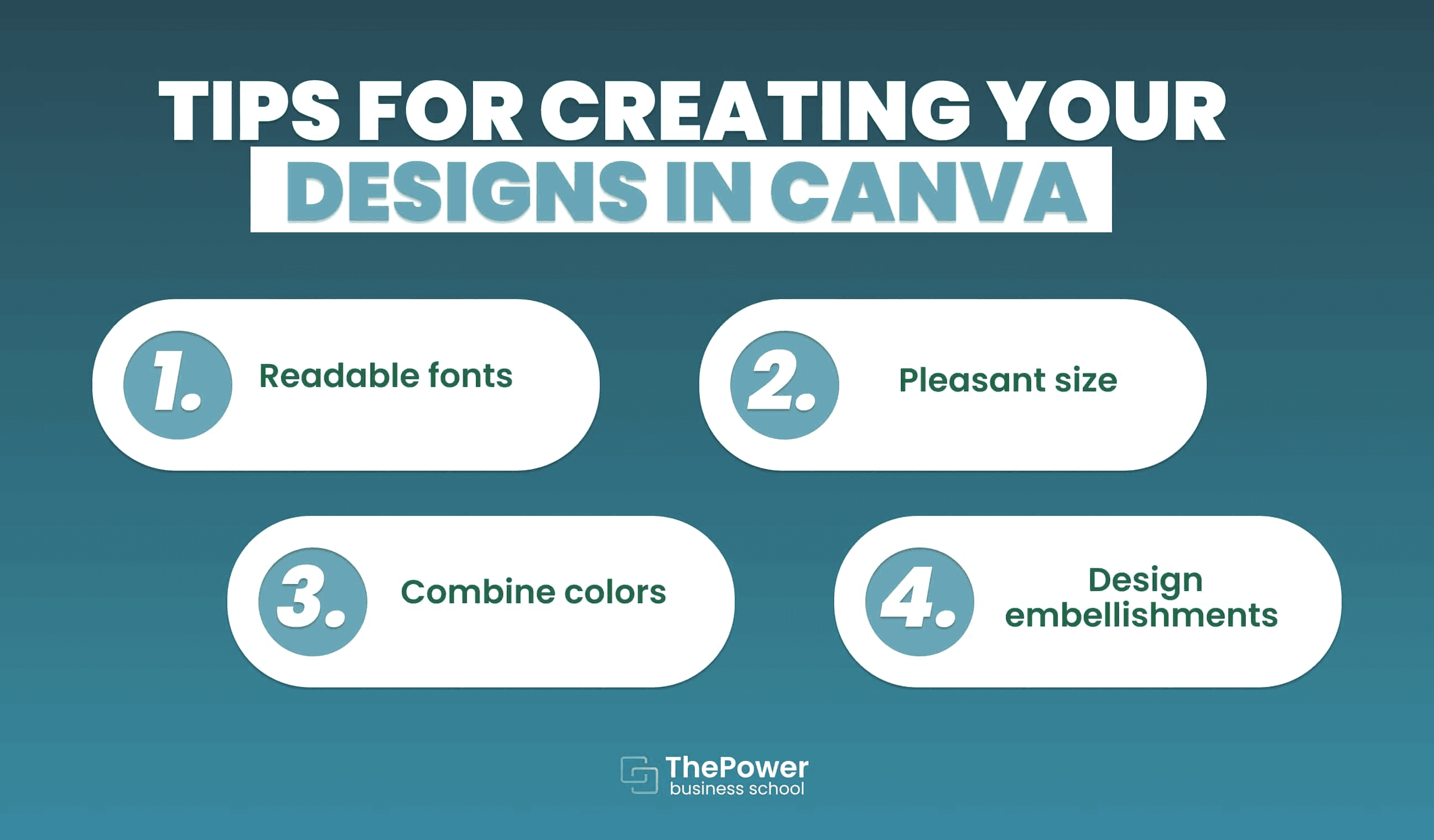 Tips for creating your designs in Canva