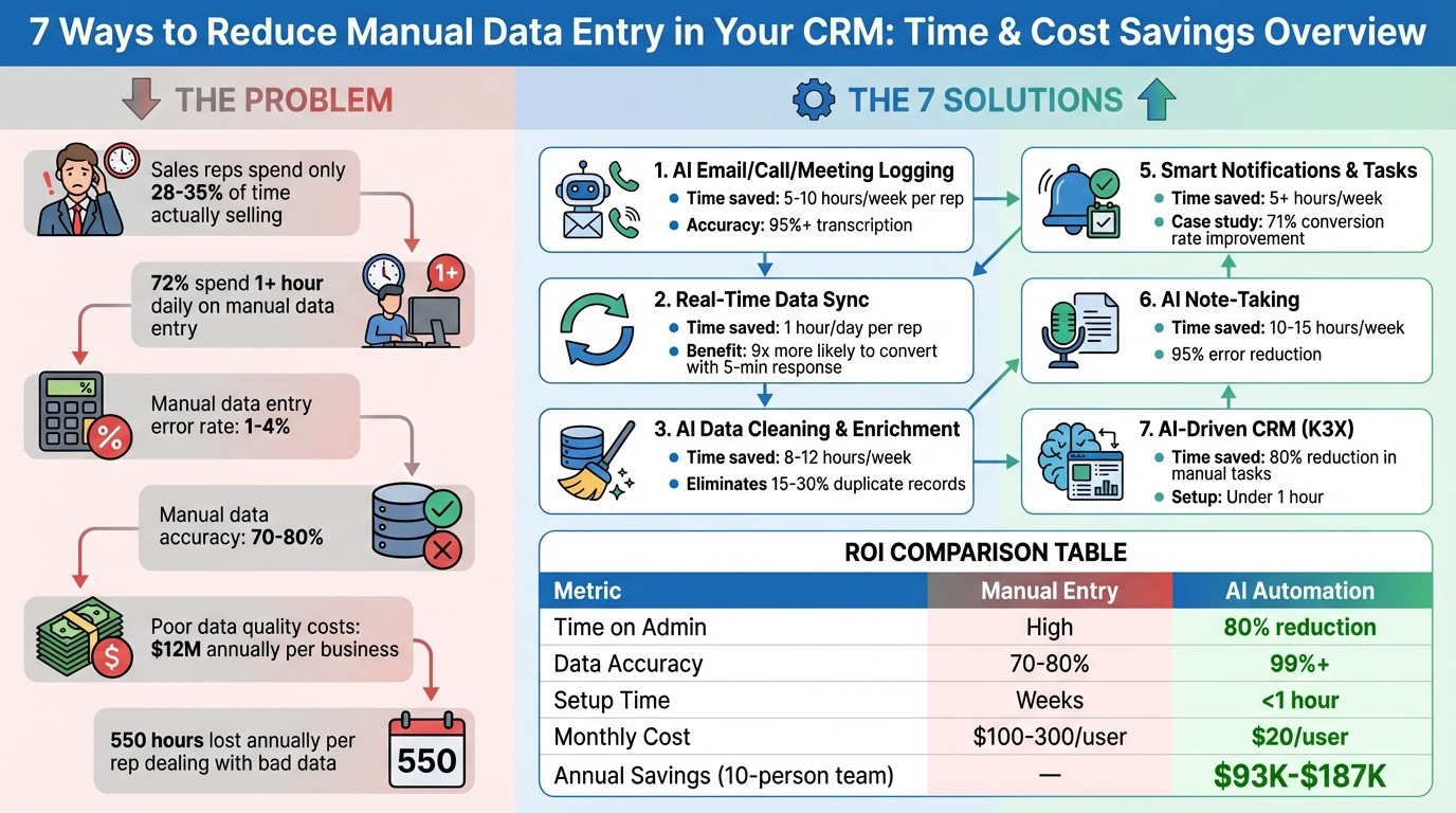 Manual CRM vs AI Automation: Time Savings and Efficiency Comparison