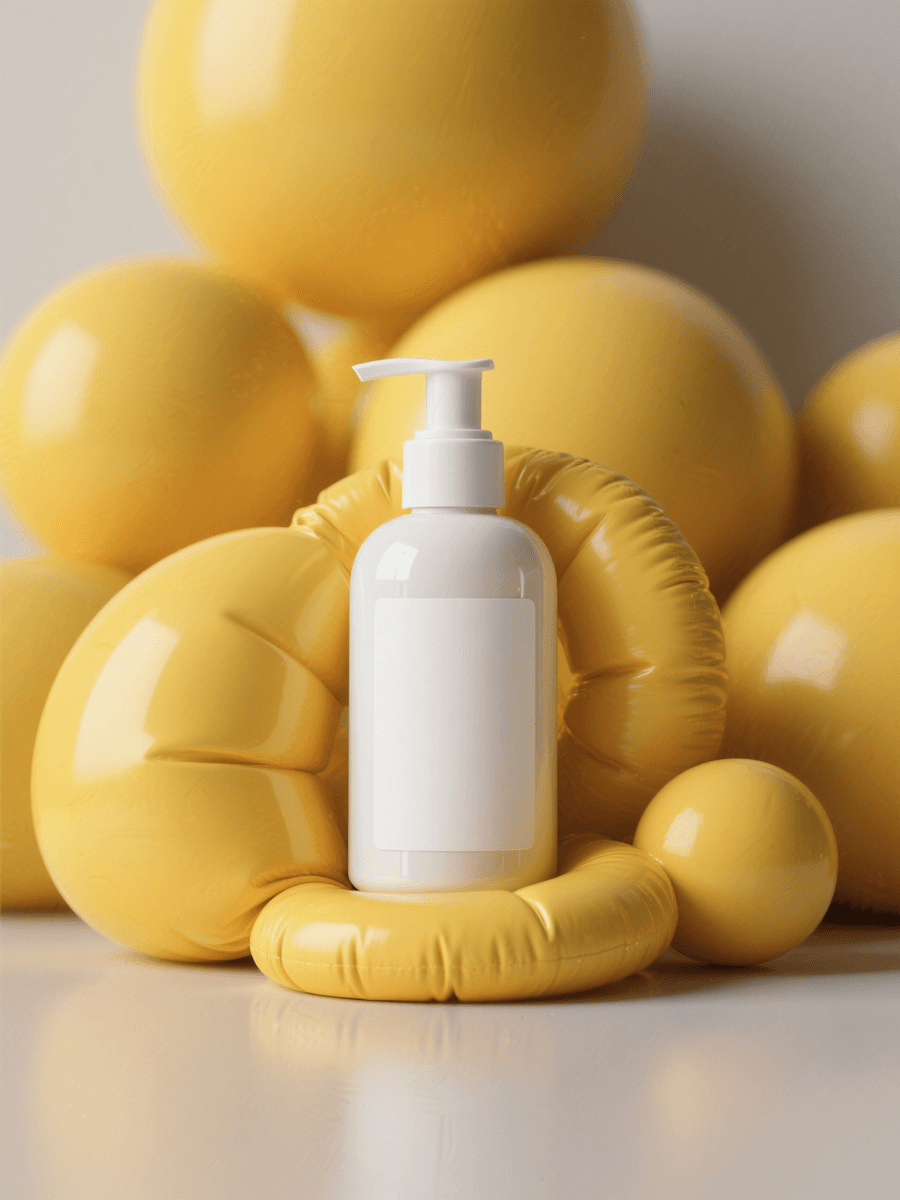 product shot with baloons