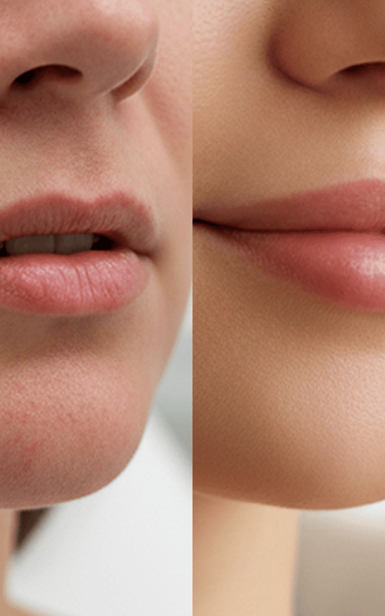 Before and after treatment - arm