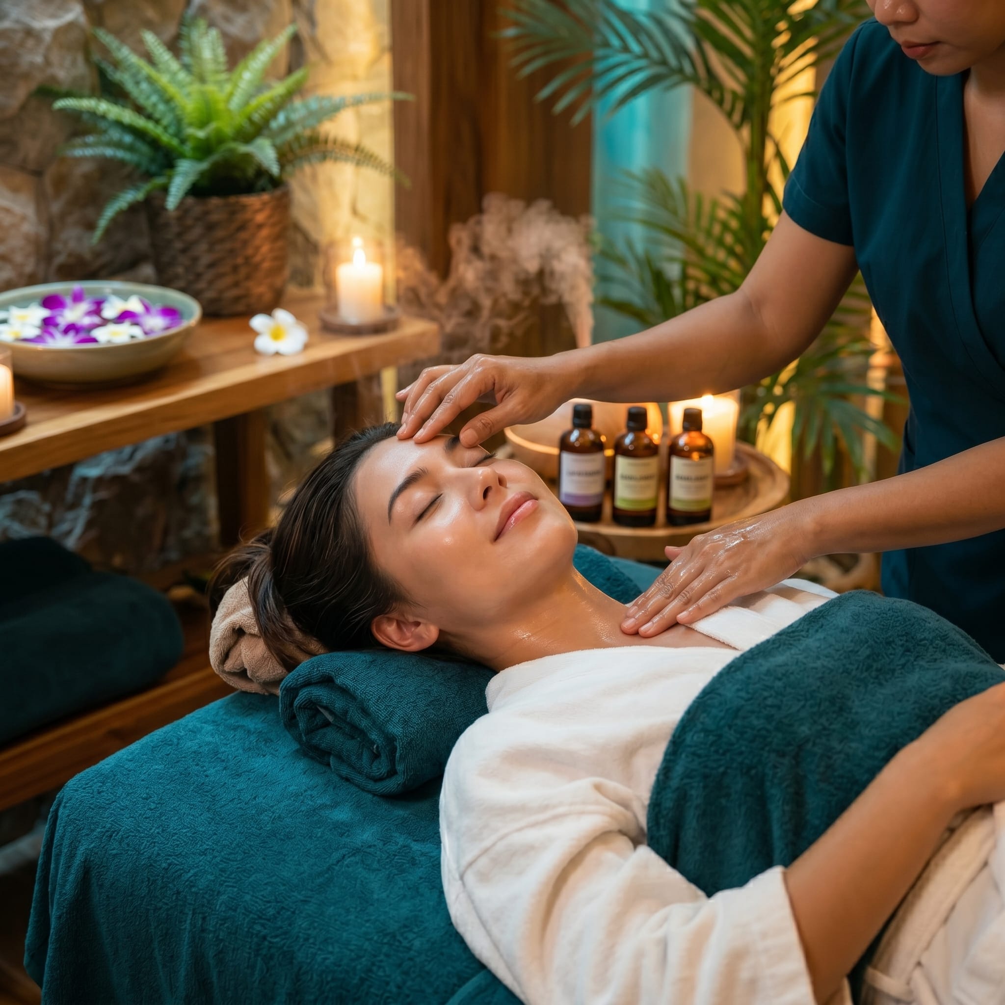 Calming facial wellness treatment