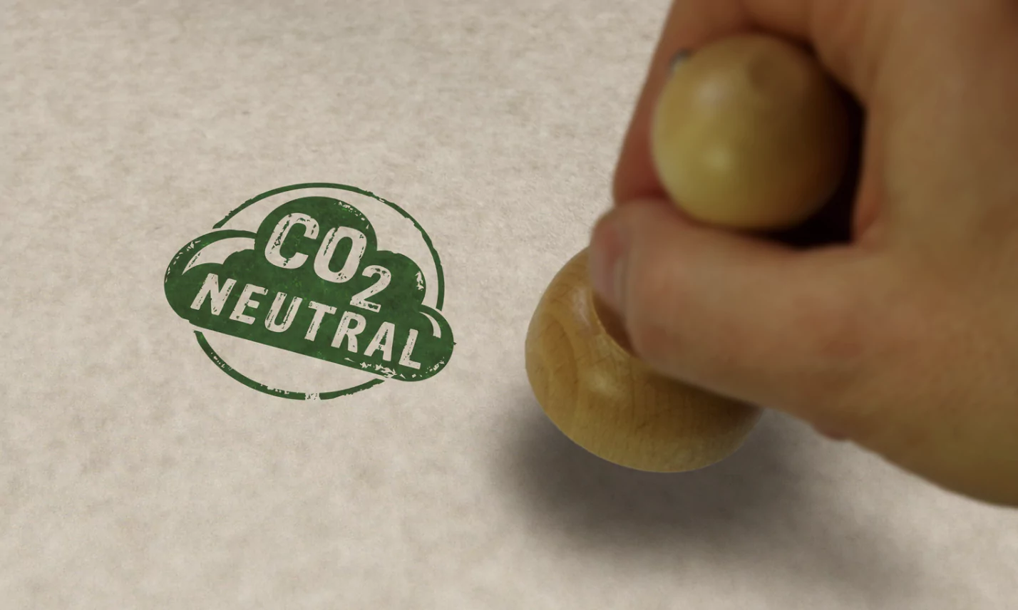 CO2 neutral product stamp