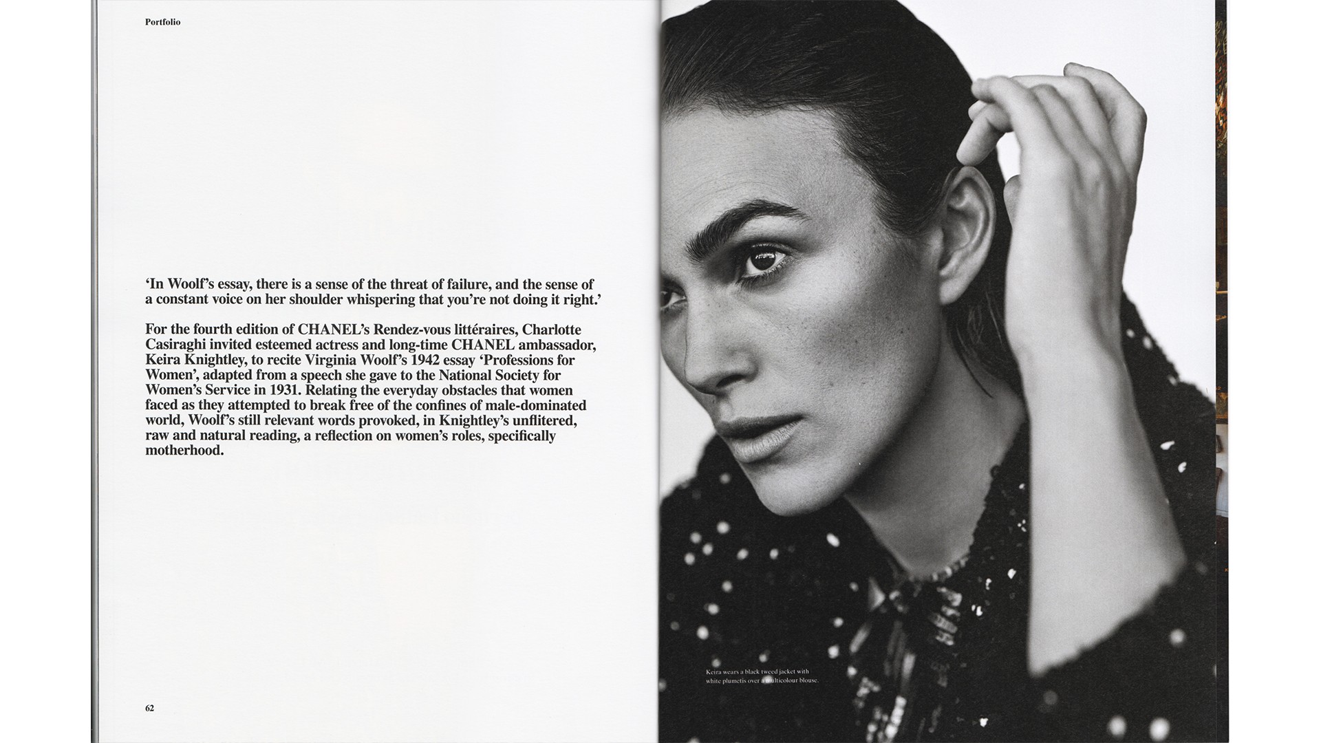 System Magazine Supplement Chanel Photographed by Alasdair McLellan Feautirng Keira Knightley and Charlotte Casiraghi