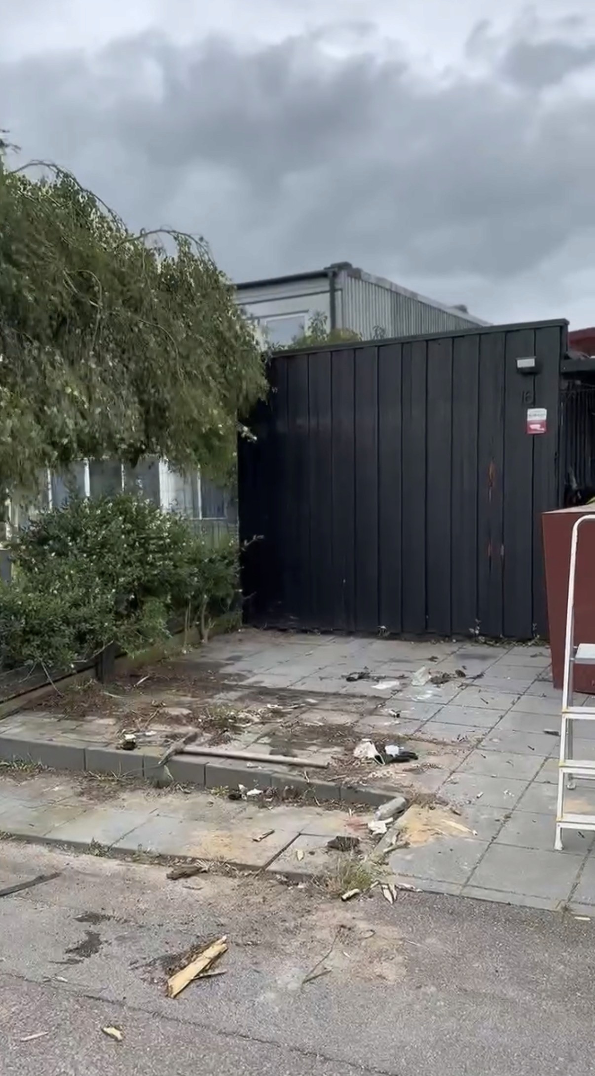 Ombyggnad från förråd till parkeringsplats – Bara, Skåne