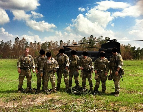 Daniel Dopler, team photo after a Training Evolution with 1st SFG.