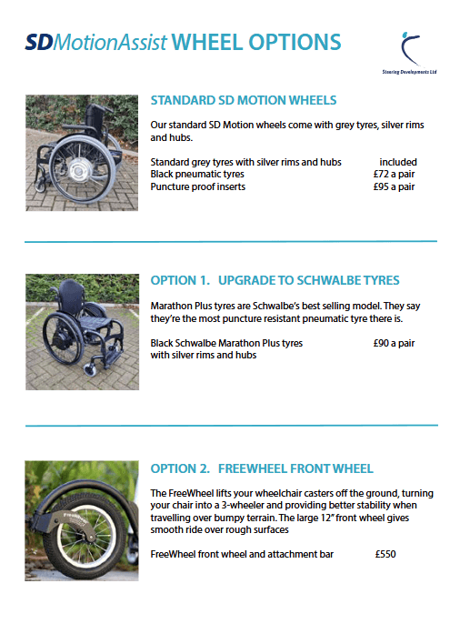 Image of Assist wheel options