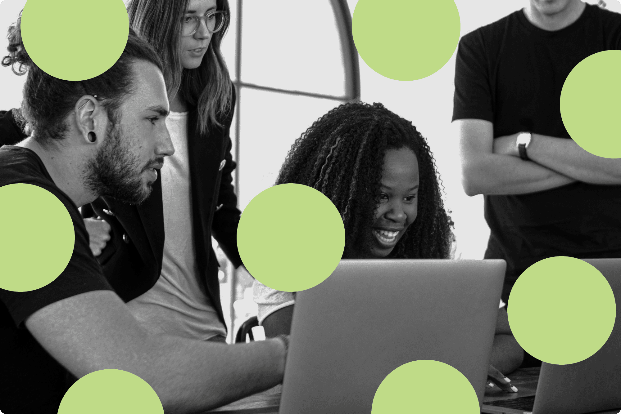 A grid of website sections