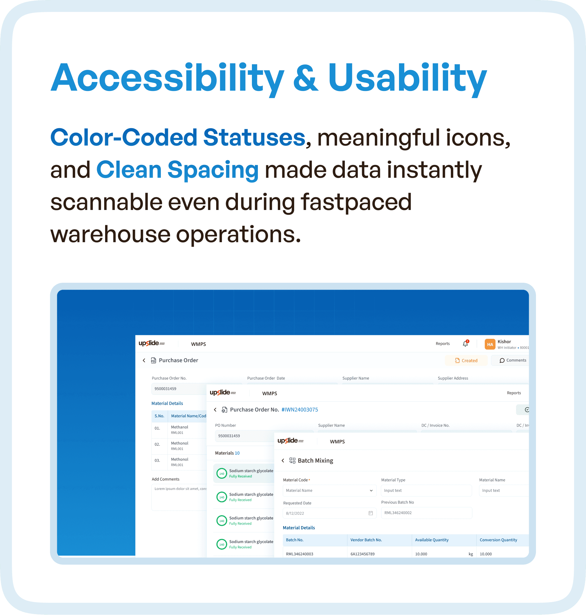 Improving Accessibility and Scannability of WMPS software details