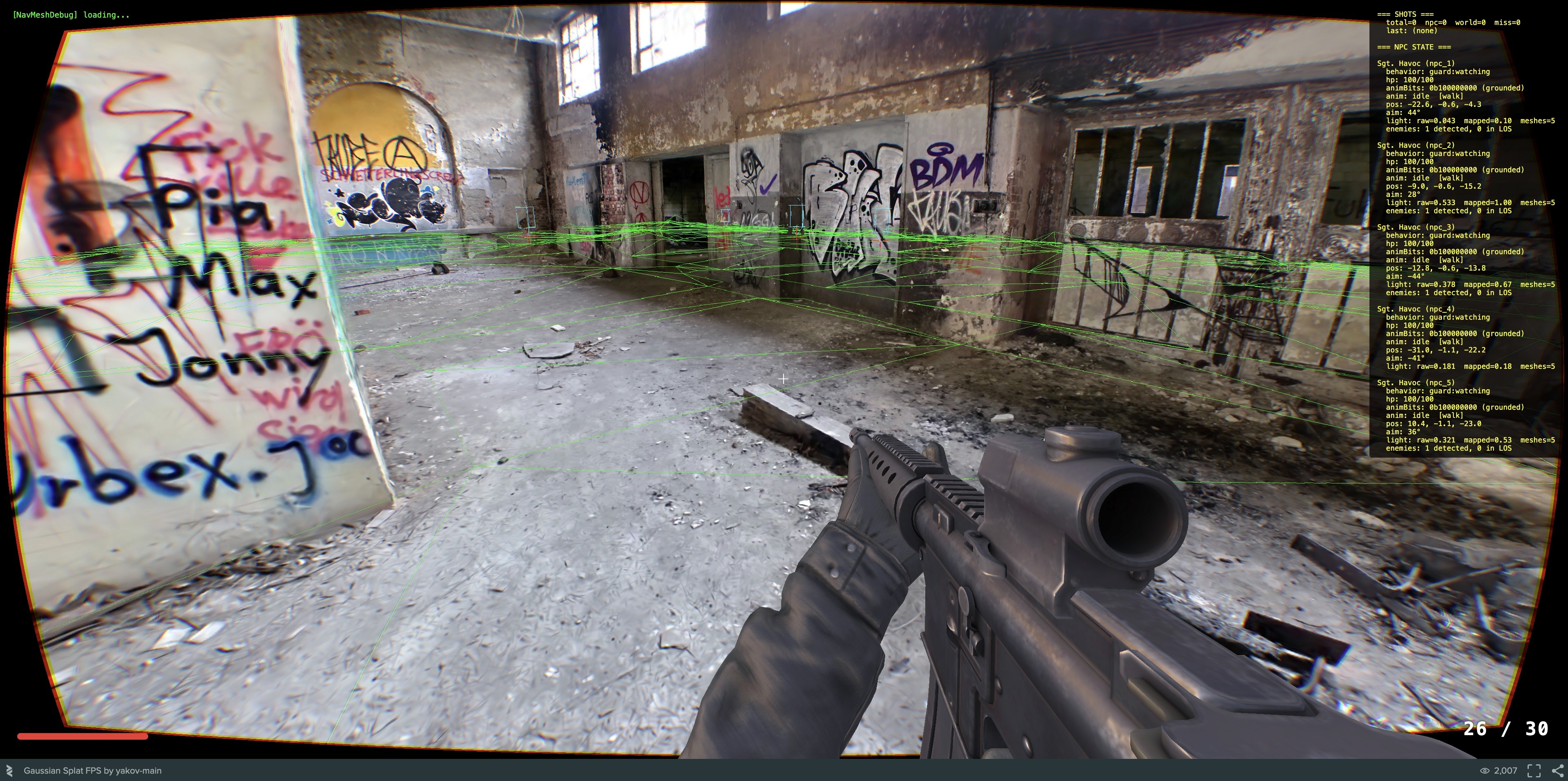 Gaussian Splatting Video Game