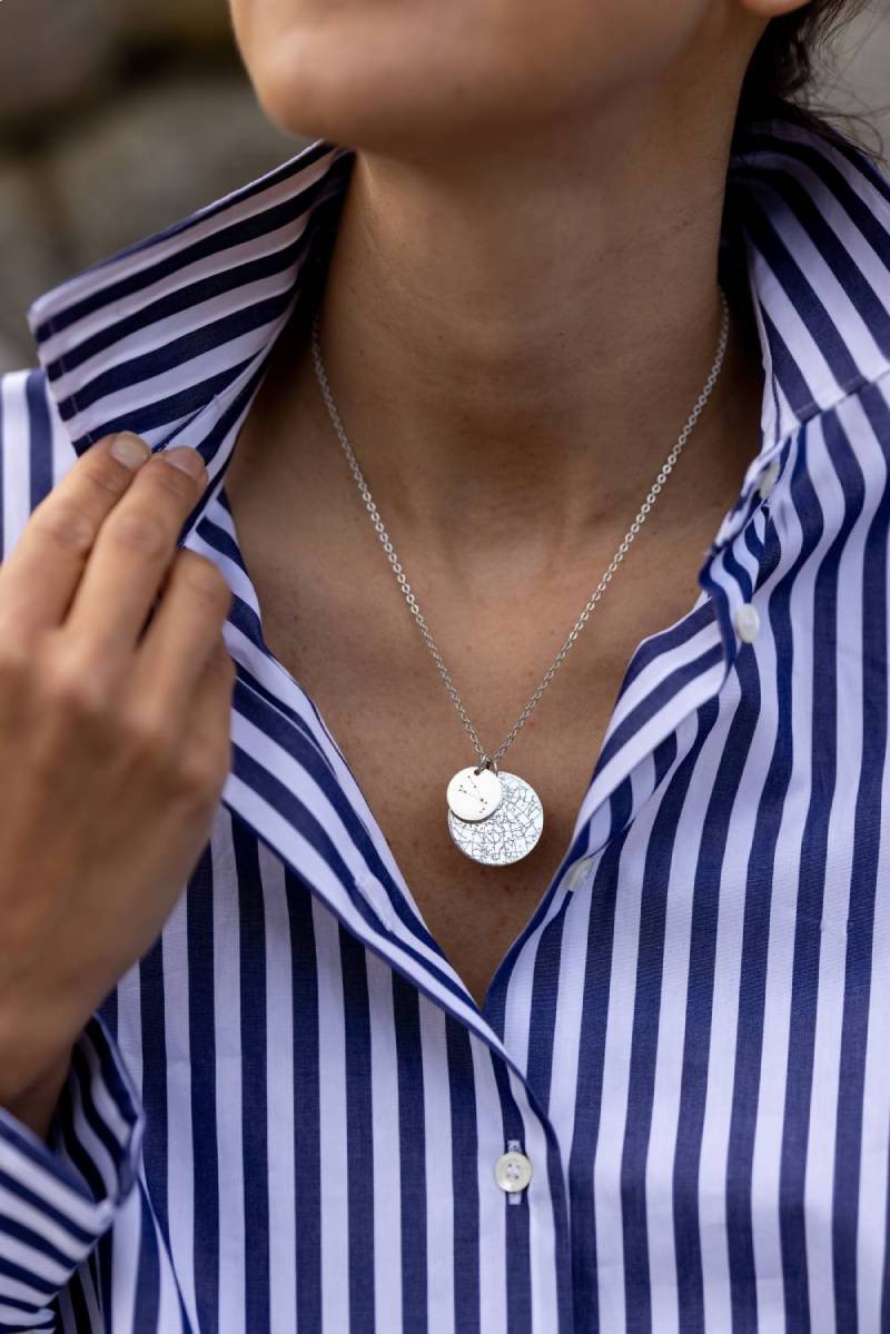 the night sky custom engraved pendant