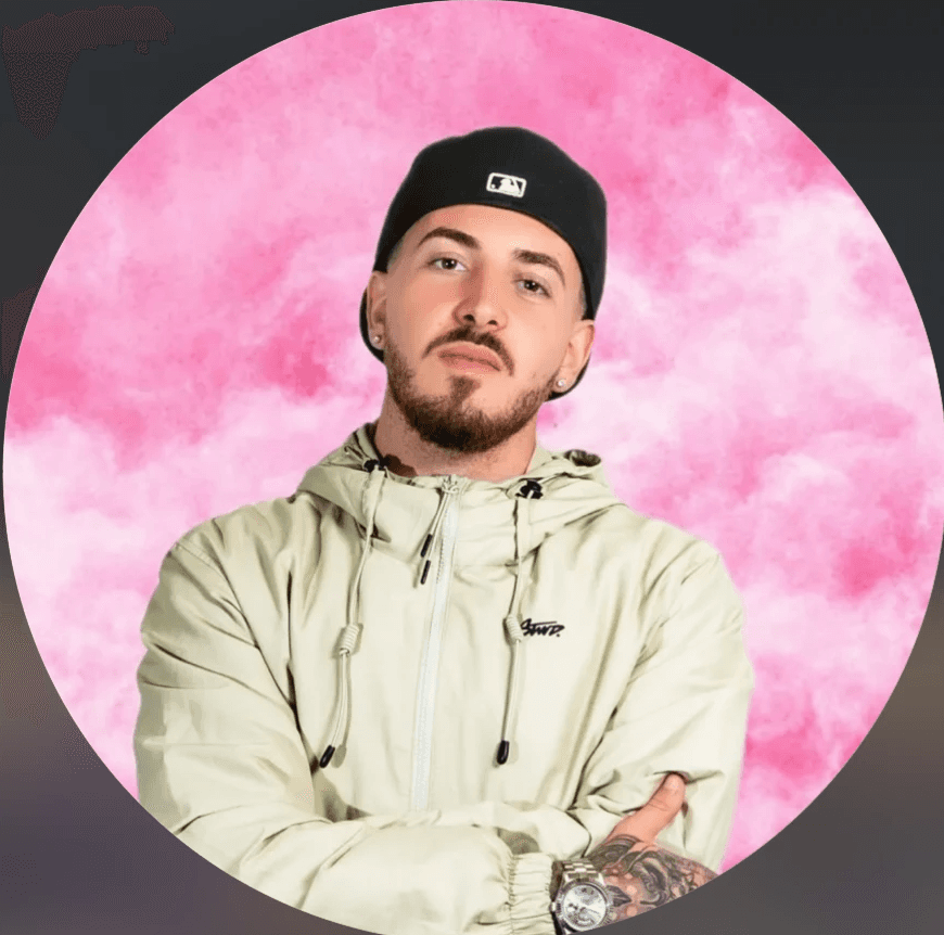 Image of a rapper with headphones