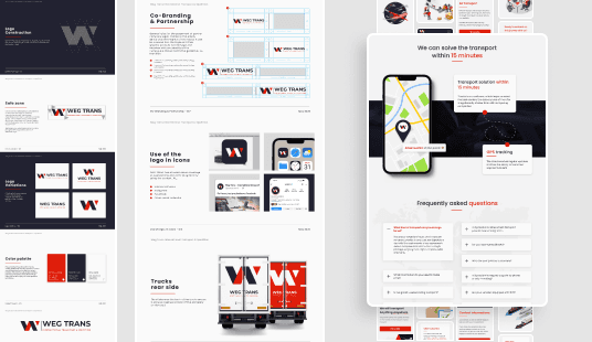 WegTrans Freight forwarding agency  Redesign