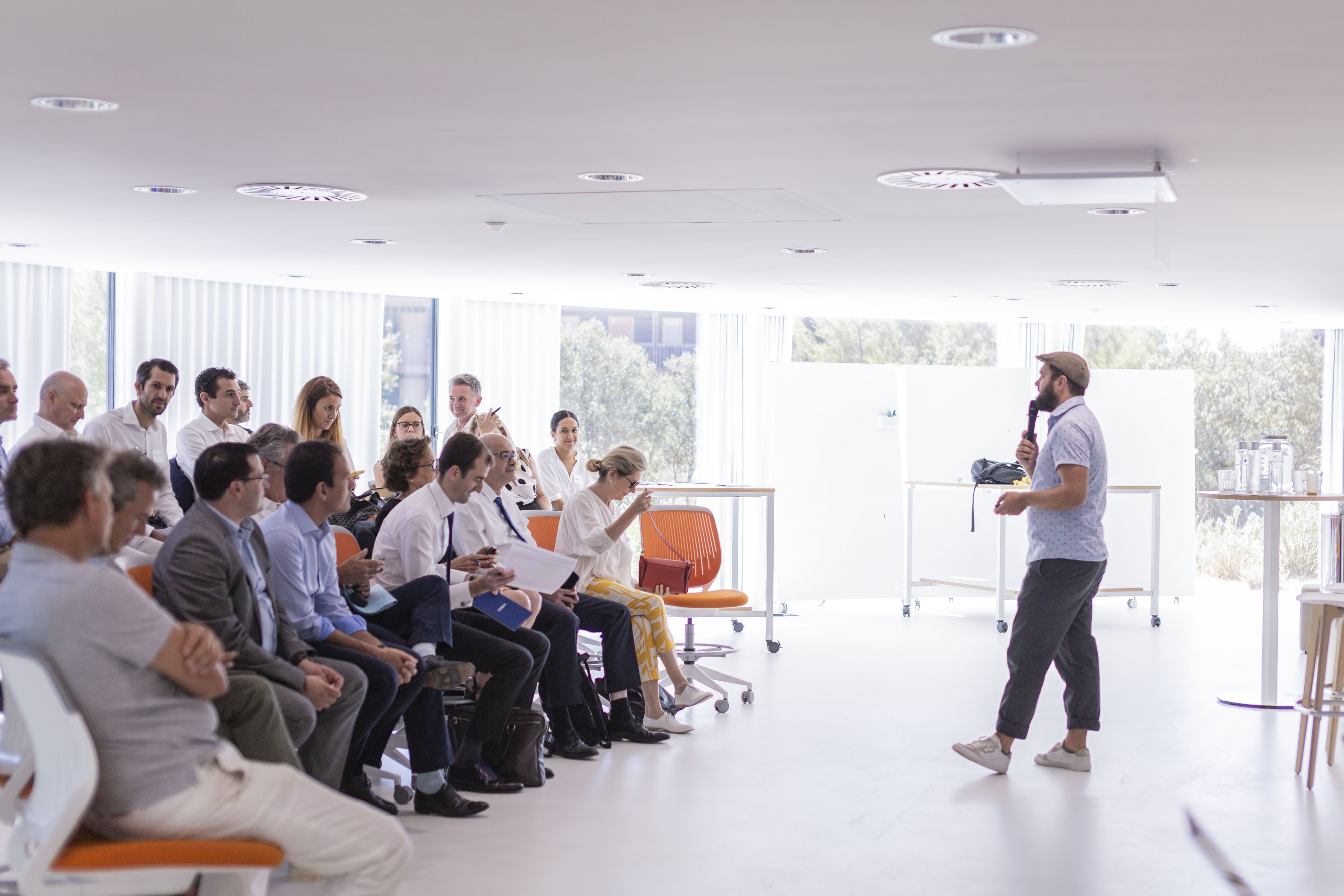 Arthur Schmitt, facilitating a session