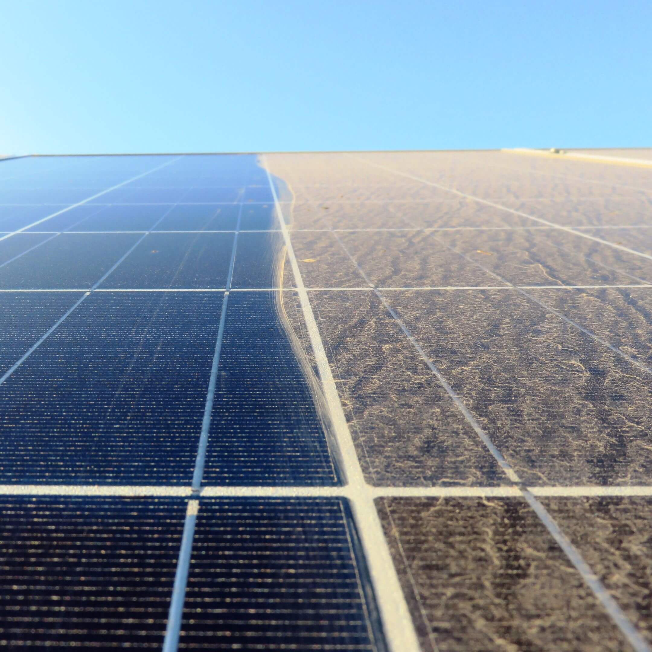 Clean solar panels on a Yorkshire home after professional maintenance and cleaning