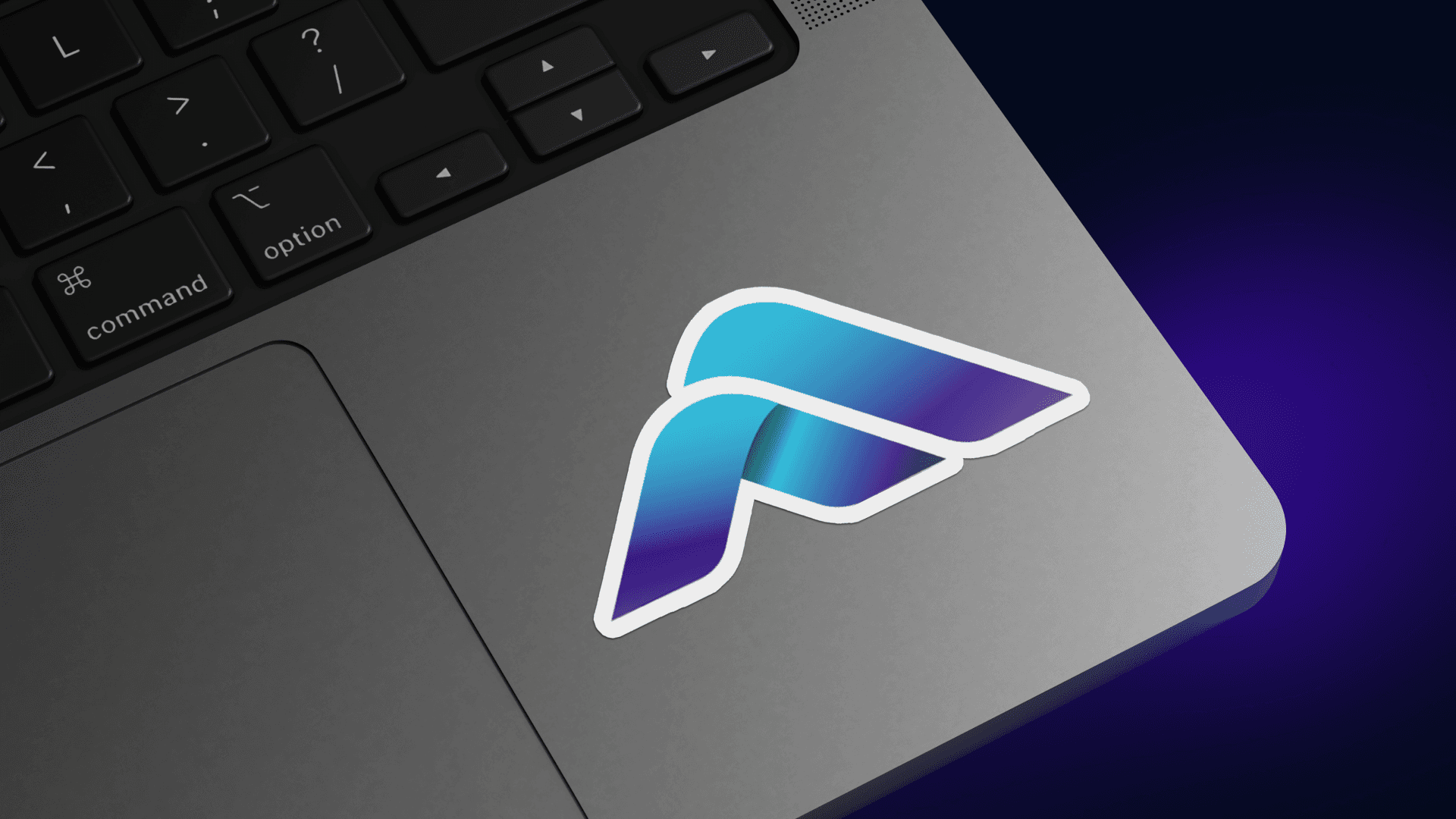 Flatout.ai logo on laptop