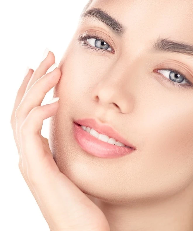 Clear skin after acne scar treatment results