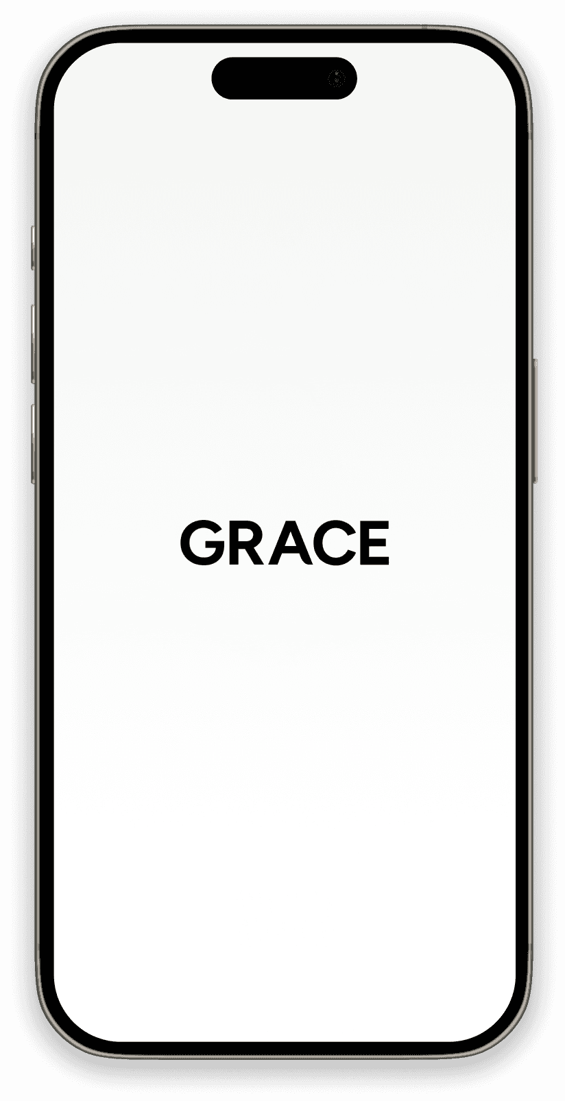 Écran Iphone avec logo Grace