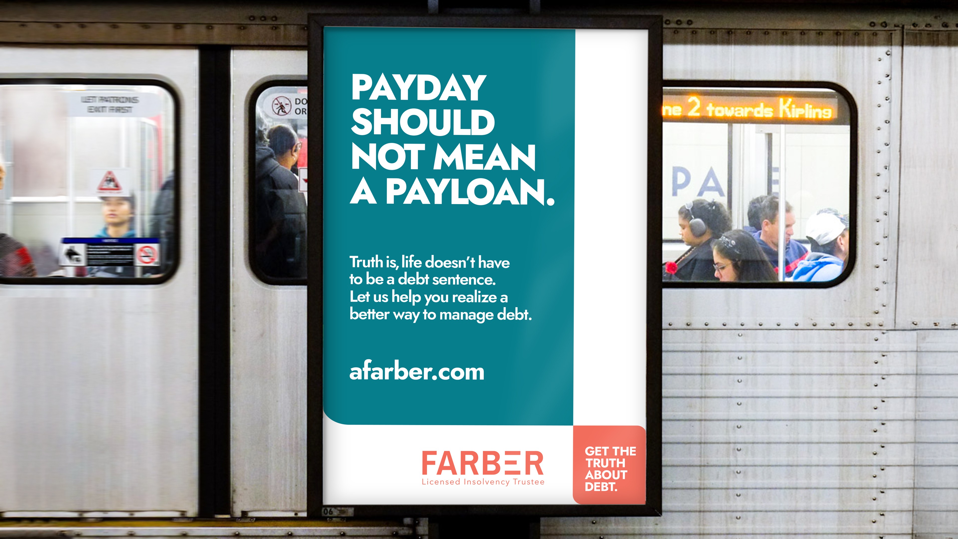 Subway platform poster