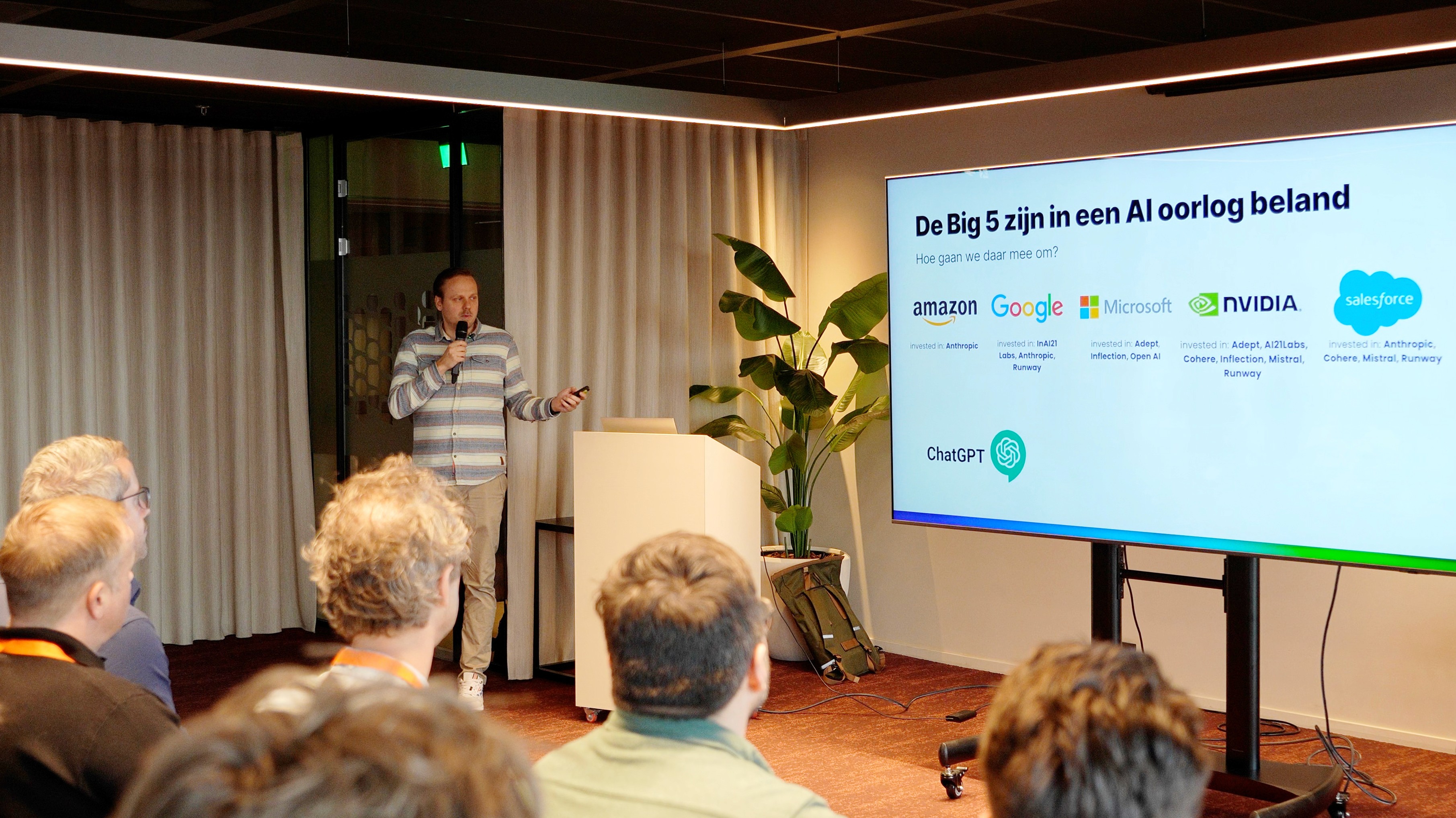 Bing als spreker tijdens het evenement