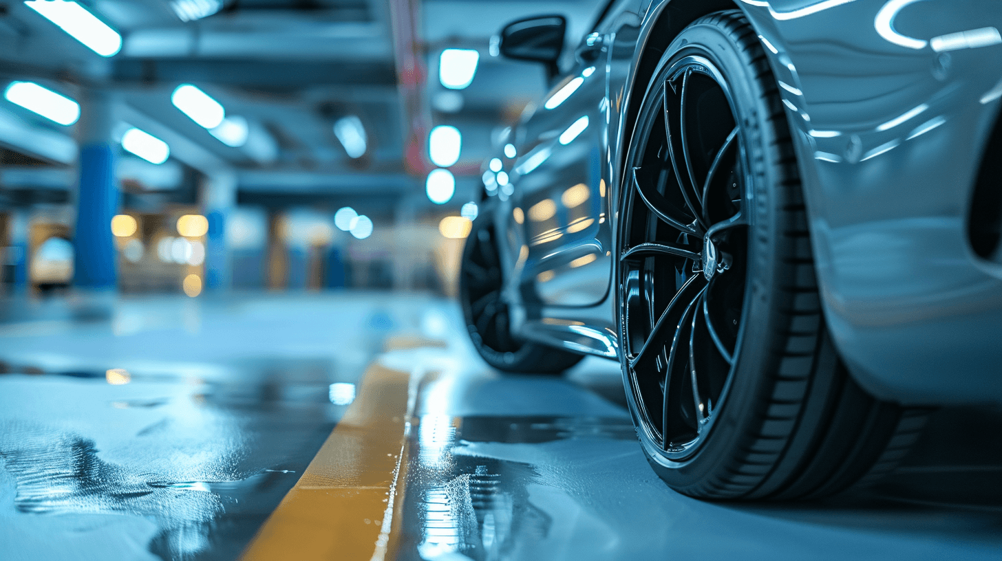 A close-up view of a car in a modern parking facility, reflecting Kowee’s focus on innovative parking pricing strategies for operators.