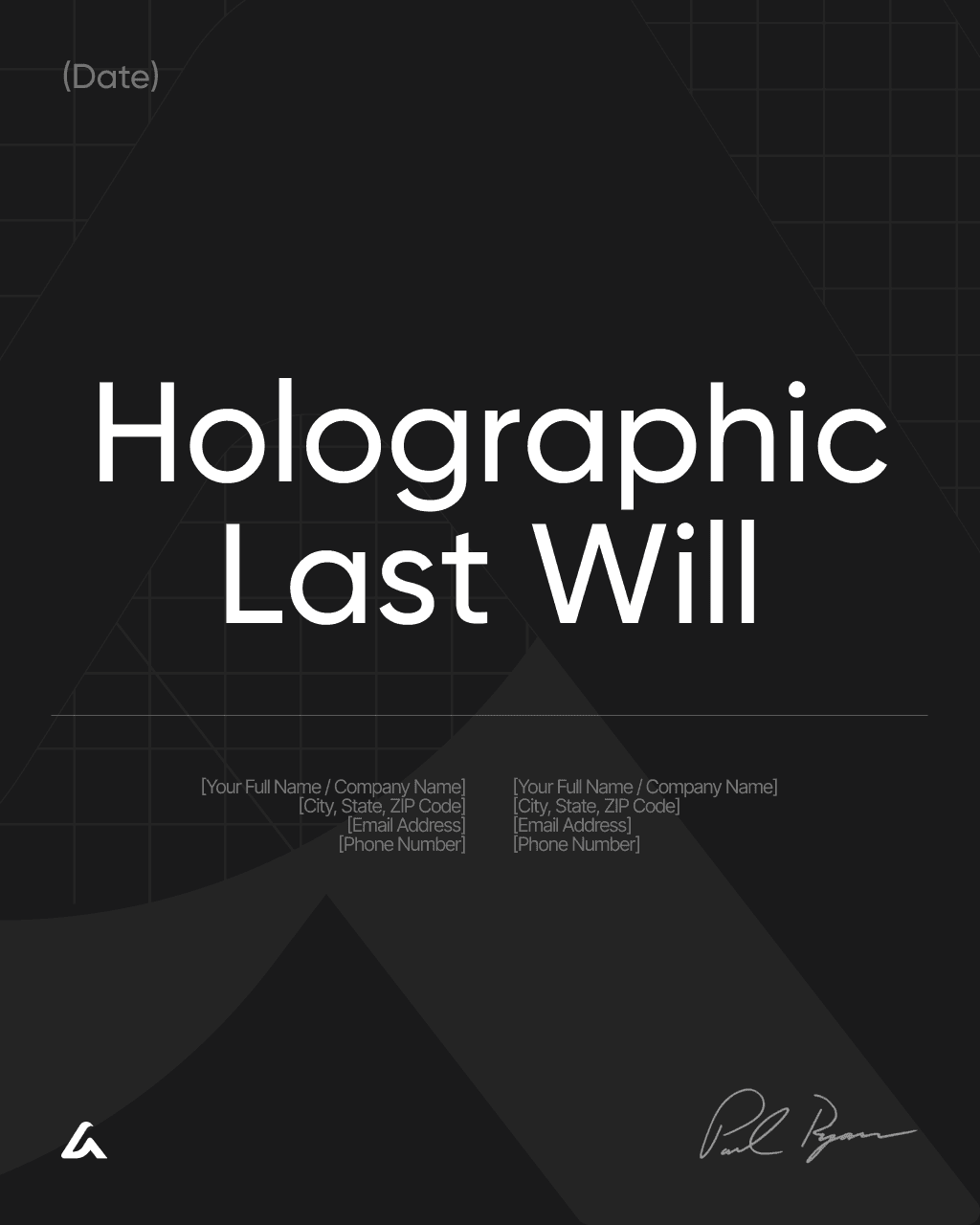 Holographic Last Will